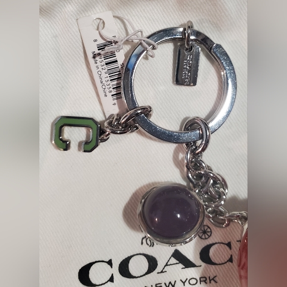 Sold Coach Orbit Bag Charm or Keychain - Picture 10 of 11